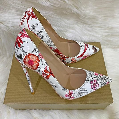 Veowalk Flowers Stiletto Pumps